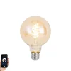 Smart E27 dimbare LED lamp G95 amber 4.9W 320 lm 2500K