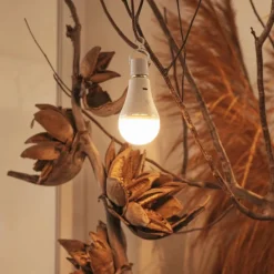 Smart E27 dimbare LED lamp A60 mat 3.5W 350 lm 3000-6500K oplaadbaar met afstandsbediening