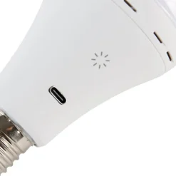 Smart E27 dimbare LED lamp A60 mat 3.5W 350 lm 3000-6500K oplaadbaar met afstandsbediening