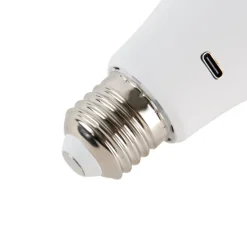 Smart E27 dimbare LED lamp A60 mat 3.5W 350 lm 3000-6500K oplaadbaar met afstandsbediening