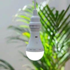 Smart E27 dimbare LED lamp A60 mat 3.5W 350 lm 3000-6500K oplaadbaar met afstandsbediening