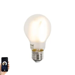 Smart E27 dimbare LED lamp A60 mat 7W 806 lm 2700-6500K