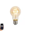 Smart E27 dimbare LED lamp A60 amber 4.9W 320 lm 2500K