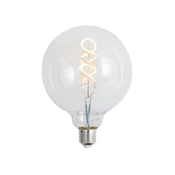 Smart E27 dimbare LED lamp G125 helder RGBW 4W 250 lm 2700K