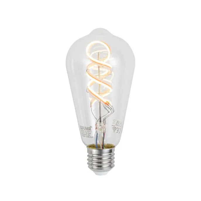 Smart E27 dimbare LED lamp ST64 helder RGBW 4W 250 lm 2700K