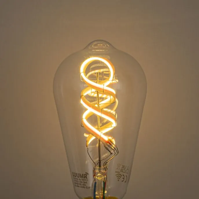 Smart E27 dimbare LED lamp ST64 helder RGBW 4W 250 lm 2700K