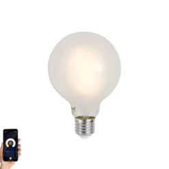 Smart E27 dimbare LED lamp G95 mat 7W 806 lm 2700-6500K