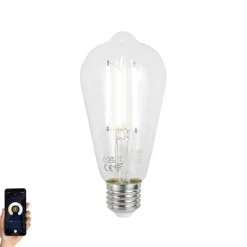 Smart E27 dimbare LED lamp ST64 helder 7W 806 lm 2700-6500K