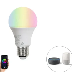 Smart E27 LED lamp A60 mat RGBW 8,5W 806 lm 2700-6500K