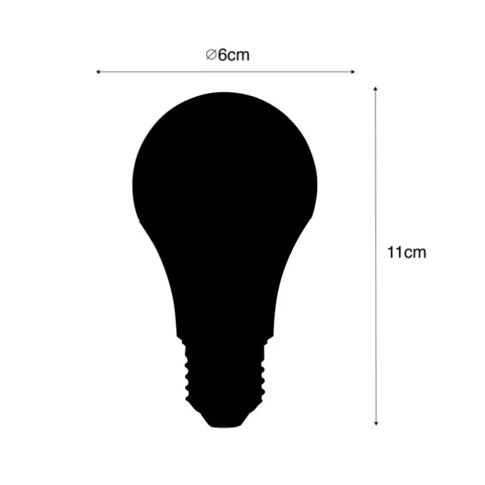 Smart E27 LED lamp A60 mat RGBW 8,5W 806 lm 2700-6500K