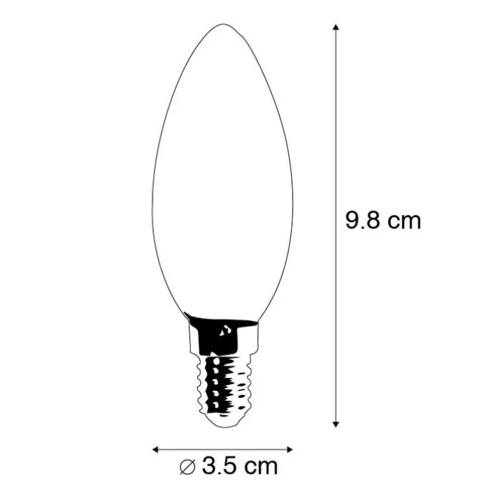Smart E14 LED lamp B35 4,5W 470 lm 2700K