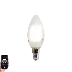 Smart E14 LED lamp C35 mat 4.2W 470 lm 2700-6500K