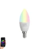 Smart E14 LED lamp C37 opaal RGBW 4.9W 470 lm 2700-6500K