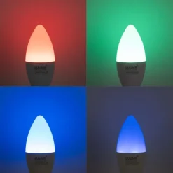 Smart E14 LED lamp C37 opaal RGBW 4.9W 470 lm 2700-6500K