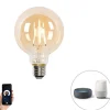 Smart E27 LED lamp G95 goud 4,9W 470 lm 1800-4000K