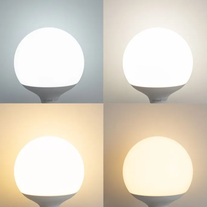 Smart E27 LED lamp G120 mat RGBW 9W 806 lm 2700-6500K