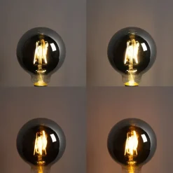 Smart E27 LED lamp G95 smoke 4W 60 lm 1800-3000K