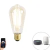 Smart E27 LED lamp ST64 goud 7W 806 lm 1800-3000K