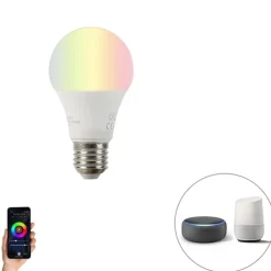 Smart E27 RGBW LED lamp A60 9W 806 lm 2200-4000K