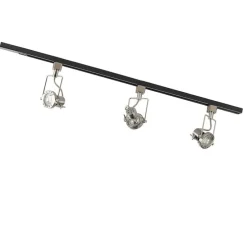 Smart 1-fase rail zwart met staal incl. 3 WiFi GU10 - Iconic Suplux