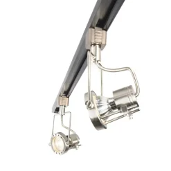 Smart 1-fase rail zwart met staal incl. 3 WiFi GU10 - Iconic Suplux