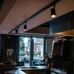 Smart 1-fase railsysteem 5 spots incl. 5 GU10 zwart - Iconic Jeana