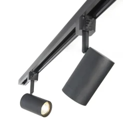 Smart 1-fase railsysteem 5 spots incl. 5 GU10 zwart - Iconic Jeana