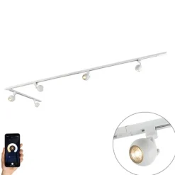 Smart 1-fase railsysteem incl. 5 Wifi GU10 wit - Iconic Gissi