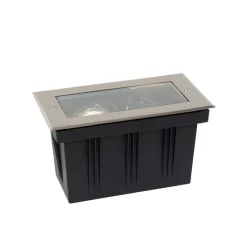 Smart grondspot staal 2-lichts verstelbaar IP65 incl. 2 GU10 50mm - Oneon