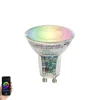 Smart GU10 50 LED lamp helder RGBW 4.5W 350 lm 2700-6000K