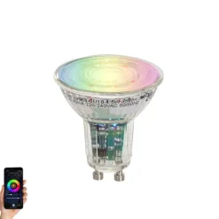 Smart GU10 50 LED lamp helder RGBW 4.5W 350 lm 2700-6000K