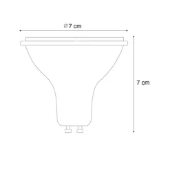Smart GU10 dimbare LED lamp AR70 6W 520 lm 2200 - 6500K