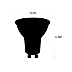 Smart GU10 LED lamp RGBW 4,5W 350 lm 2700-6000K