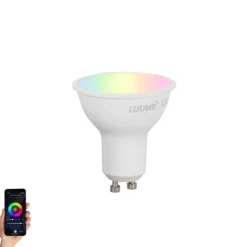 Smart GU10 50mm dimbare LED lamp opaal 4.7W 400 lm 2700-6500K