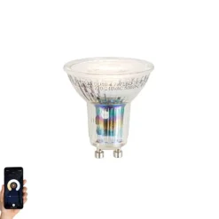 Smart GU10 50mm dimbare LED lamp opaal 4.7W 345 lm 2700K