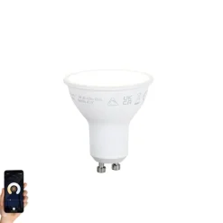 Smart GU10 50mm dimbare LED lamp opaal 7W 630 lm 2700K