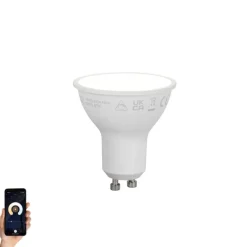 Smart GU10 50mm dimbare LED lamp opaal 7W 630 lm 4000K