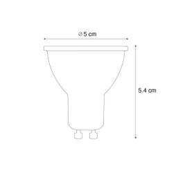 Smart GU10 50mm LED lamp helder 4.7W 400 lm 2200-2400K