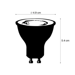 Smart GU10 RGBW LED lamp 5W 350 lm 2200-4000K