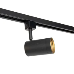 Smart hang railsysteem zwart 1-fase incl. 5 Wifi GU10 - Iconic Jeana