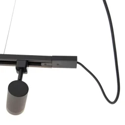 Smart hang railsysteem zwart 1-fase incl. 5 Wifi GU10 - Iconic Jeana