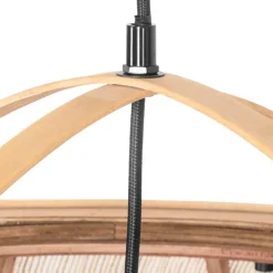 Smart hanglamp bruin 58 cm incl. Wifi G95 - Pascal