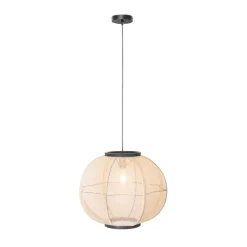 Smart hanglamp bruin 48 cm incl. Wifi G95 - Rob