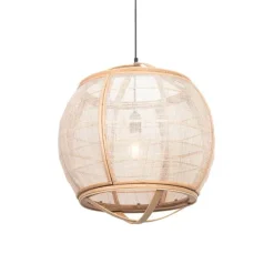 Smart hanglamp bruin 50 cm incl. Wifi G95 - Pascal