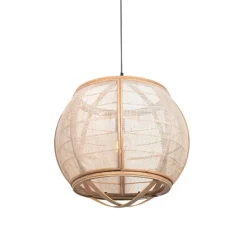 Smart hanglamp bruin 50 cm incl. Wifi G95 - Pascal