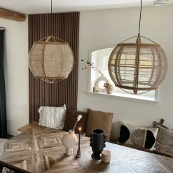 Smart hanglamp bruin 50 cm incl. Wifi G95 - Pascal