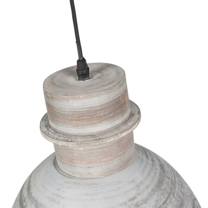 Smart hanglamp grijs 30 cm incl. wifi A60 lichtbron - Dory