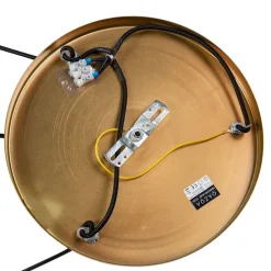 Smart hanglamp messing incl. 3 WiFi ST64 met blauw glas - Pallon