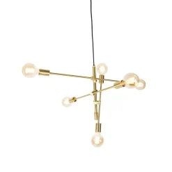 Smart hanglamp messing 6-lichts incl. Wifi G95 - Sydney