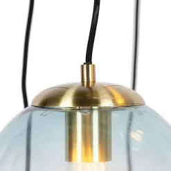 Smart hanglamp messing 7-lichts incl. Wifi ST64 - Pallon